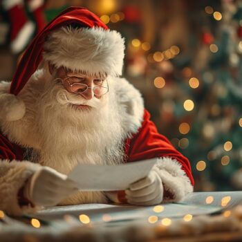 Believe in Santa letter sealed with red wax stamp