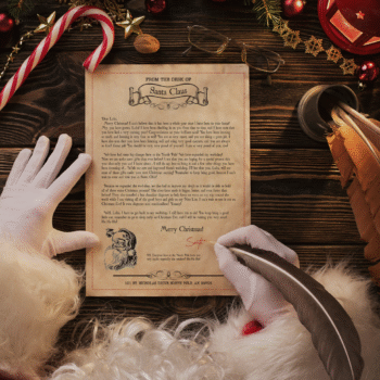Personalized letter from Santa Claus with wax seal