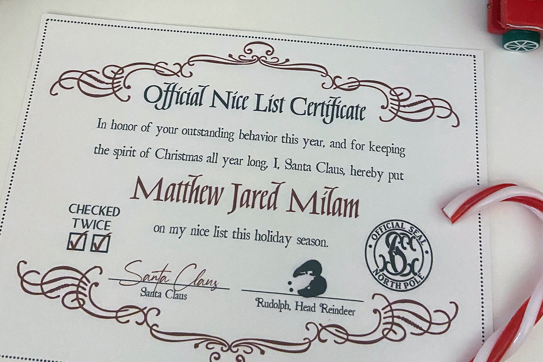 how to get on the Nice List