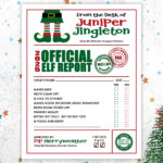 Elf Report Card printable