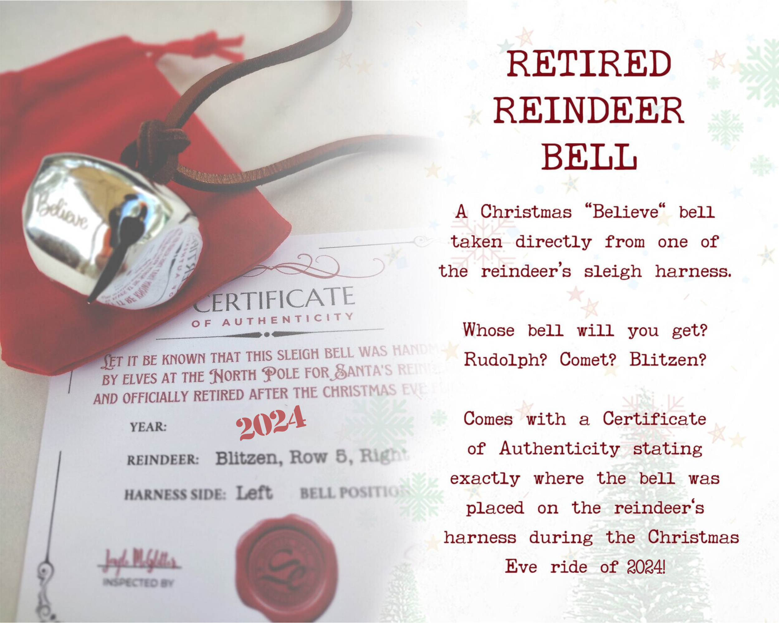 Retired Reindeer Bells